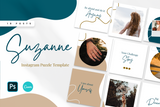 Suzanne Instagram Puzzle Template for CANVA & Photoshop