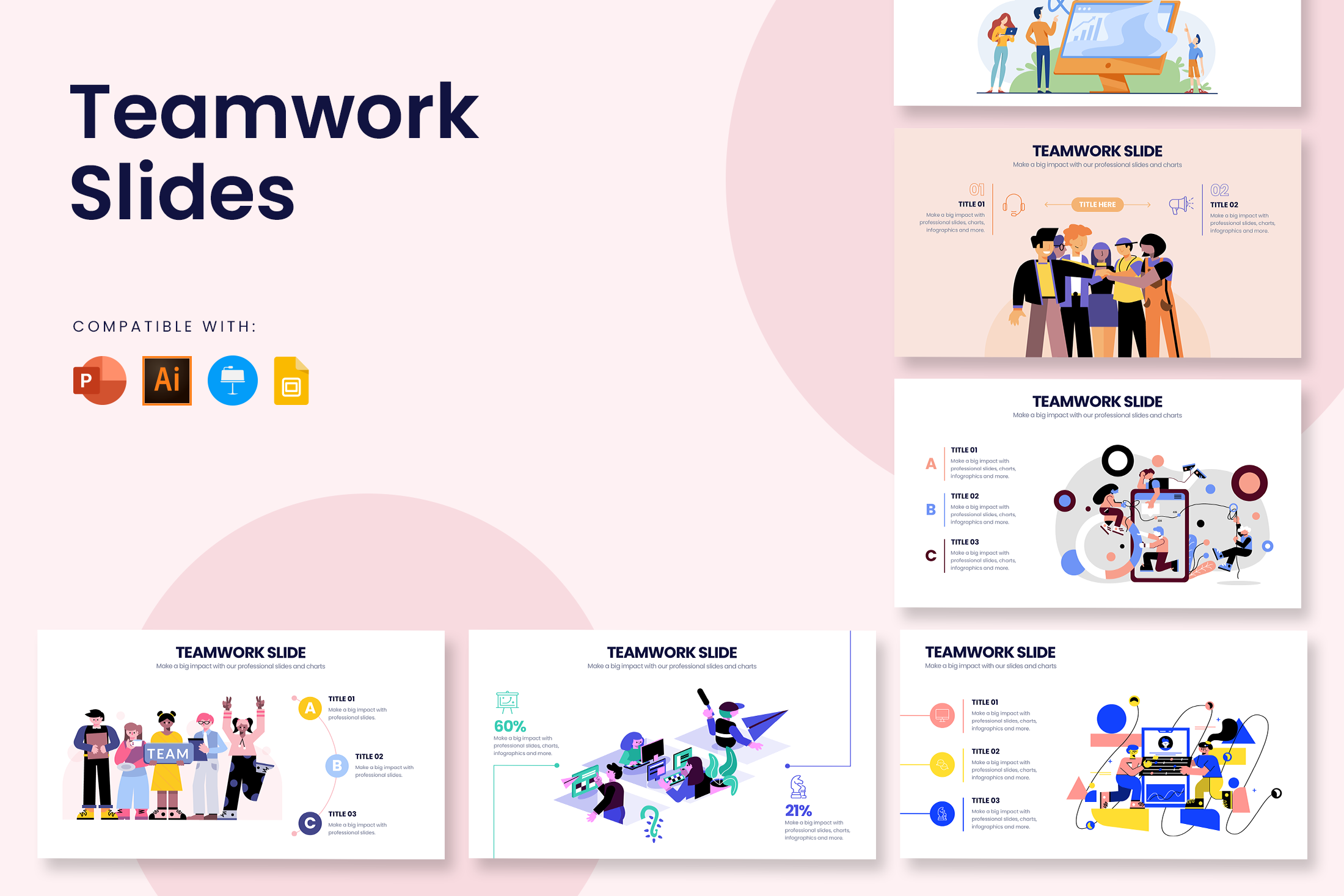 Teamwork Slides Examples Teamwork Slide Infographic Templates – Slidewalla