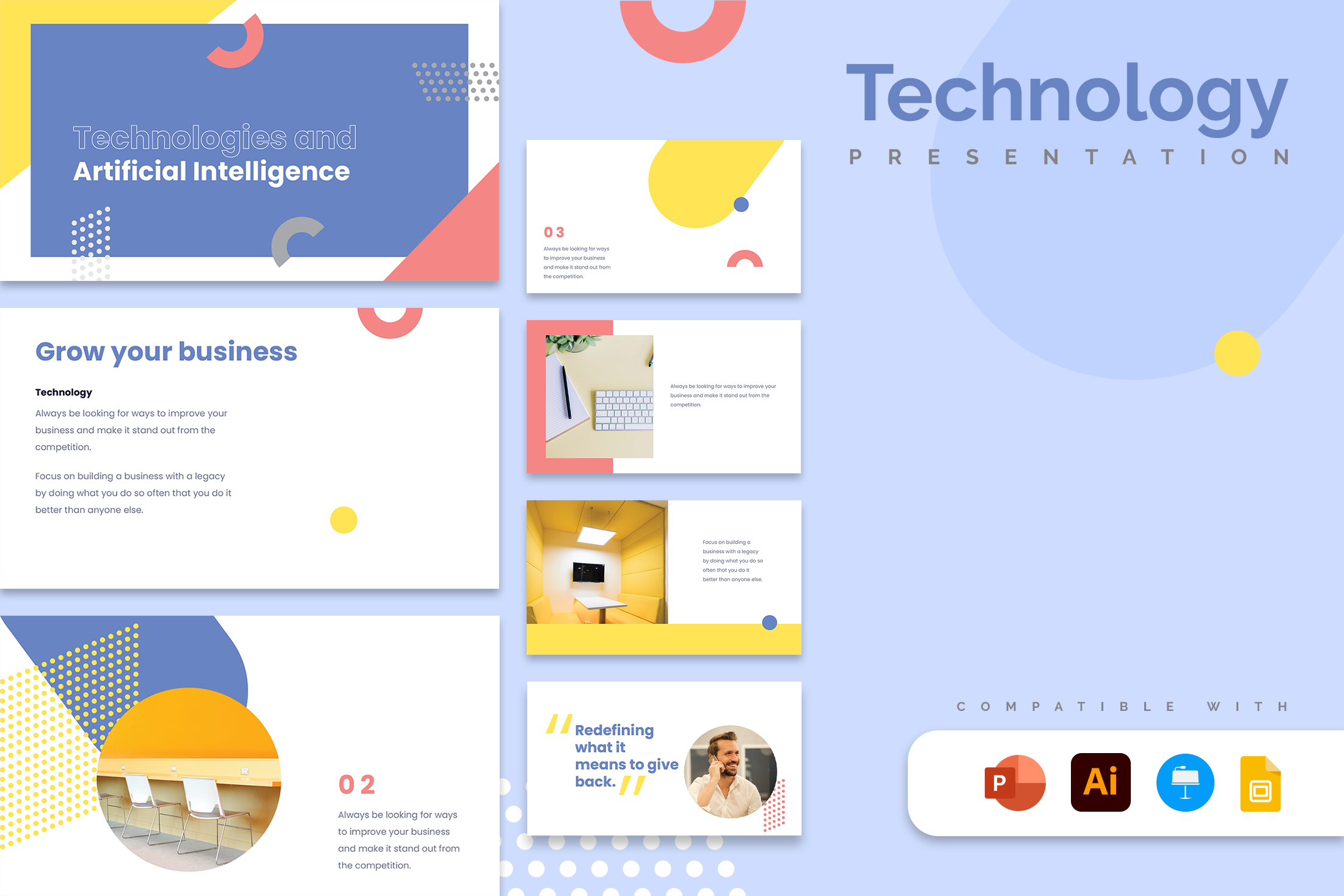 Technology Presentation Template – Slidewalla