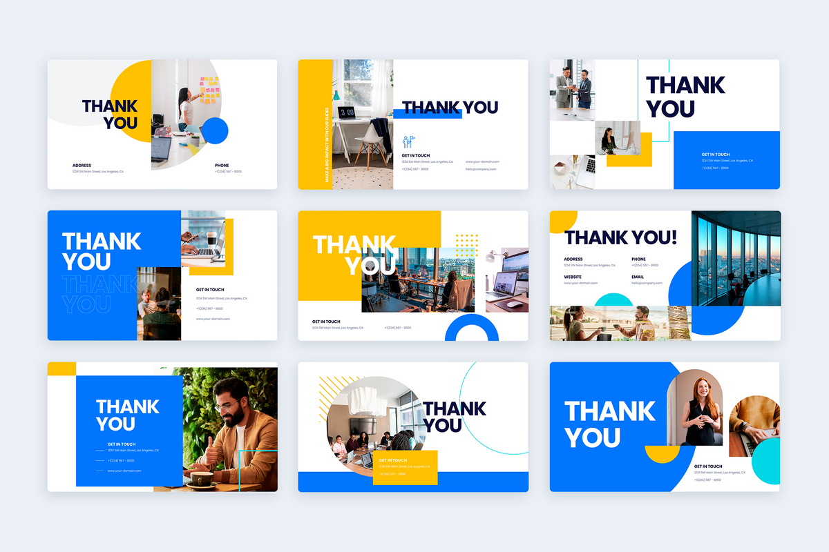 Thank You Slides Powerpoint Infographic Template