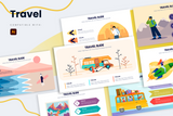 Travel Illustrator Infographic Template
