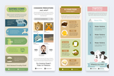 Vegan Vertical Infographics Templates