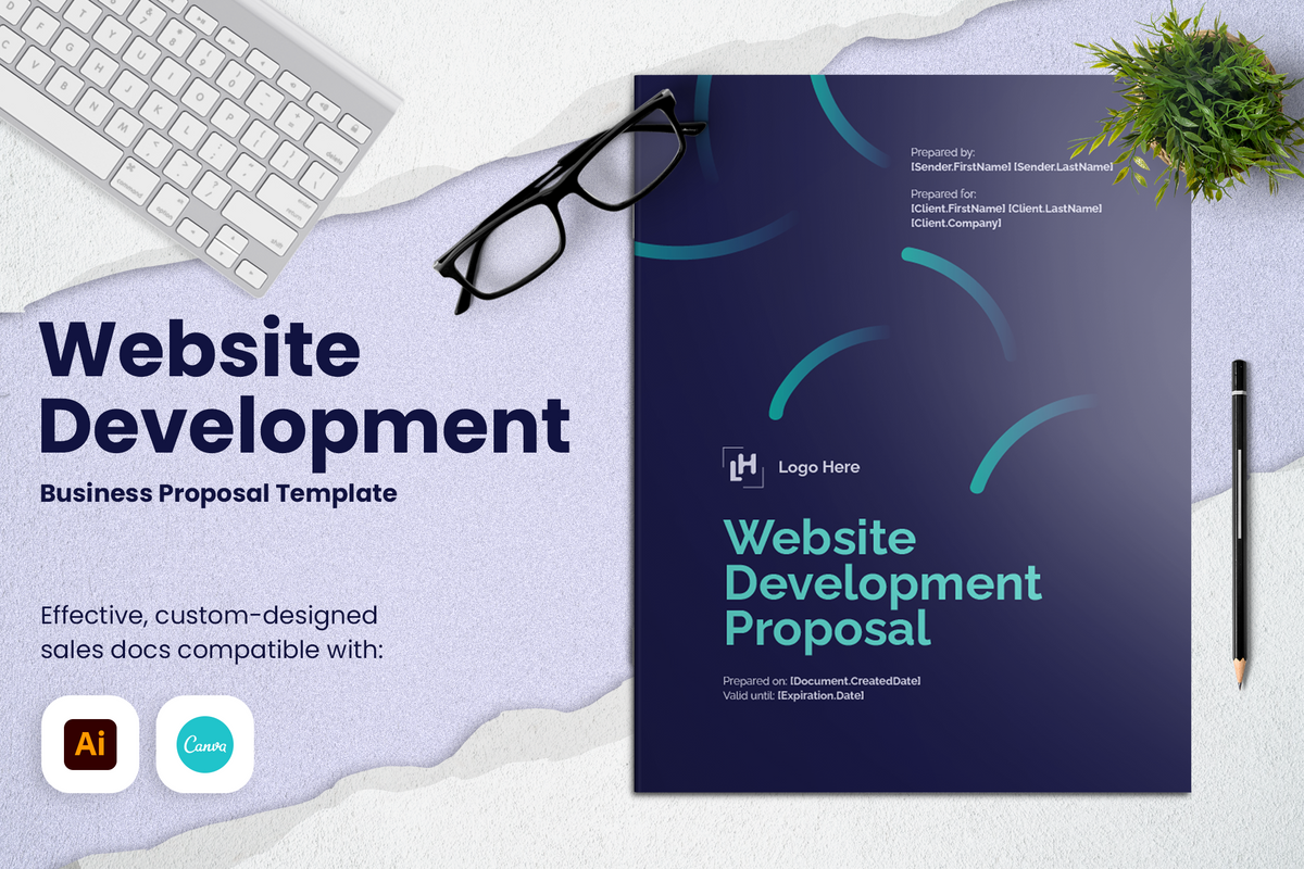 Website Development Proposal Template Gradient Professional Web Design