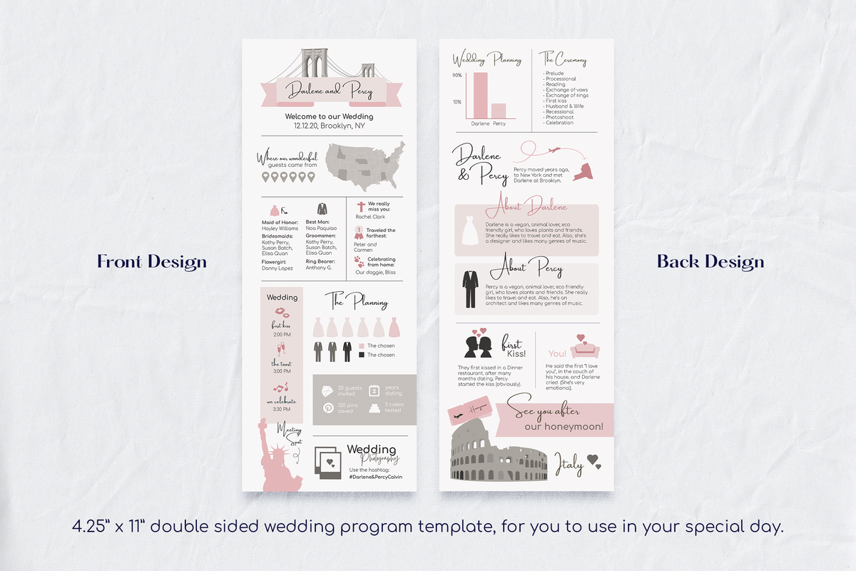 Infographic Wedding Program infographic-wedding-program