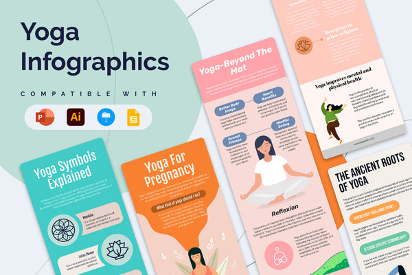 Yoga Vertical Infographic Templates