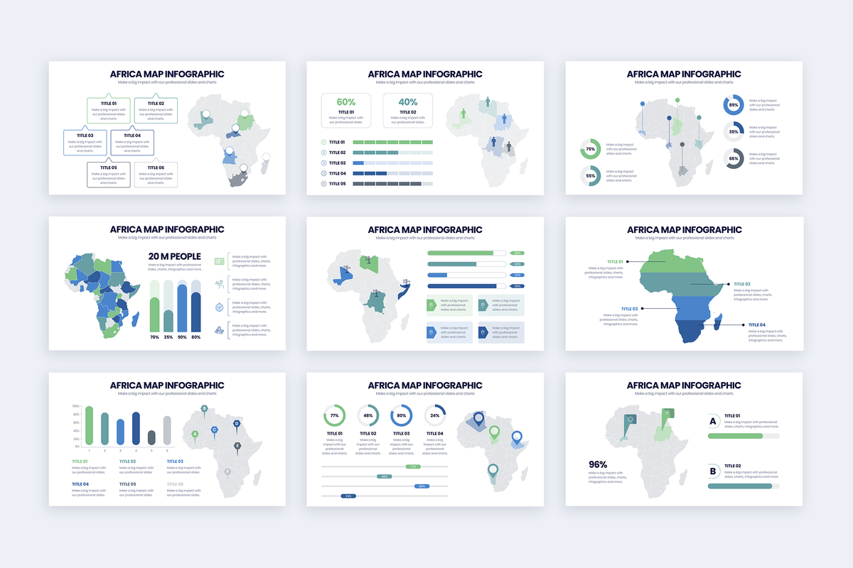 Africa Map Powerpoint Infographic Template