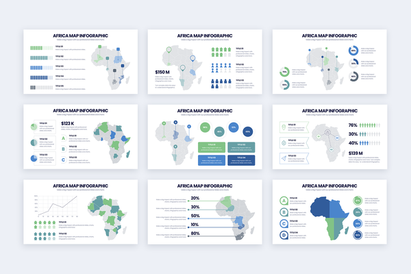 Africa Map Powerpoint Infographic Template