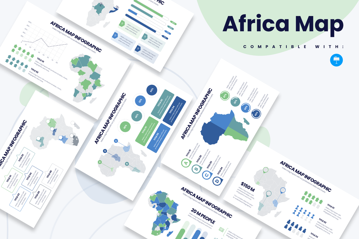 Africa Map Keynote Infographic Template