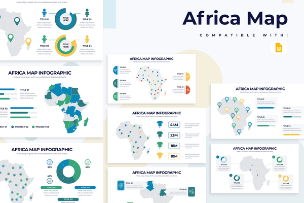 Africa Map Infographic Google Slides Template