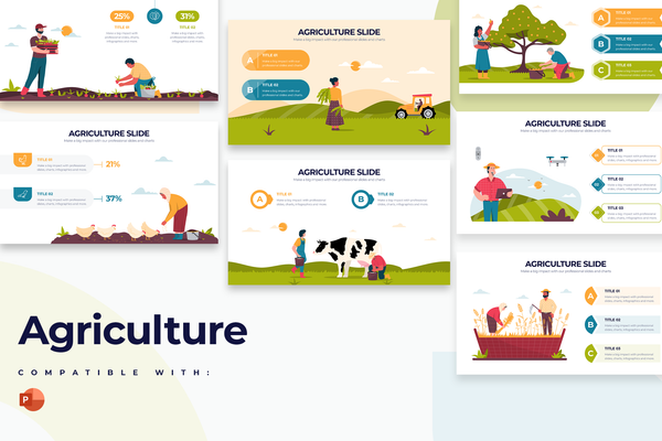 Agriculture Powerpoint Infographic Template