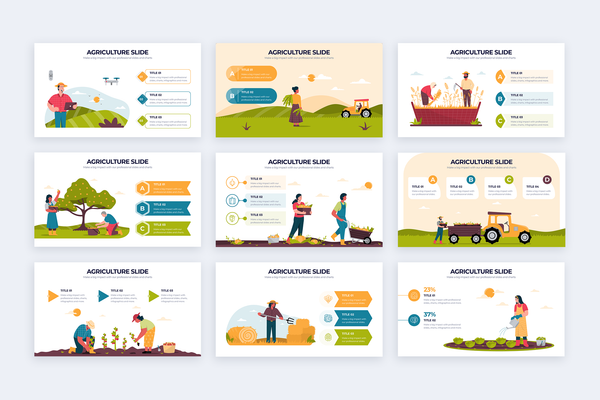 Agriculture Keynote Infographic Template