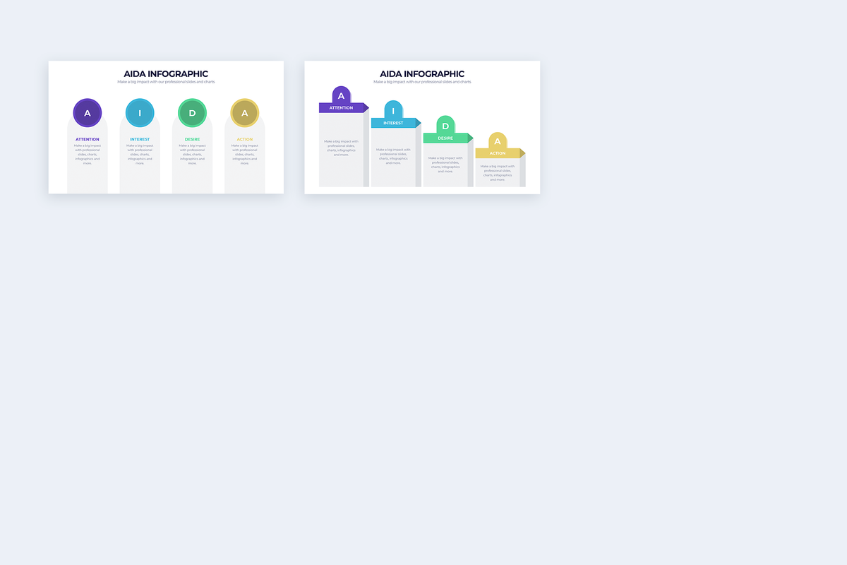 AIDA Model Keynote Infographic Template