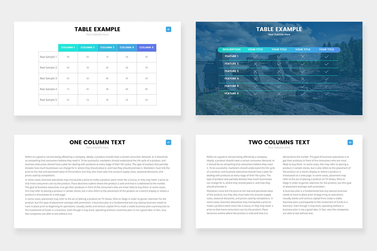 Aqua Consulting Keynote Template