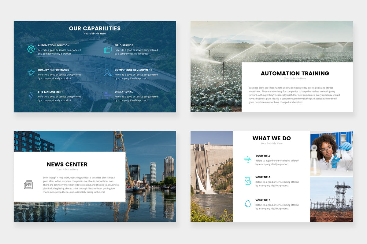 Aqua Consulting Keynote Template