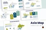 Asia Map Illustrator Infographic Template