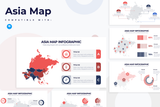 Asia Map Infographic Keynote Template