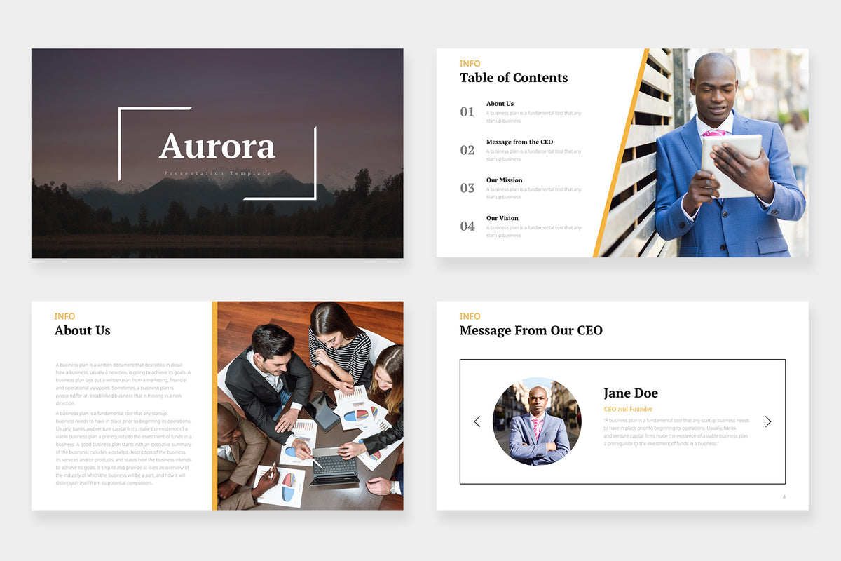 Aurora Powerpoint Template