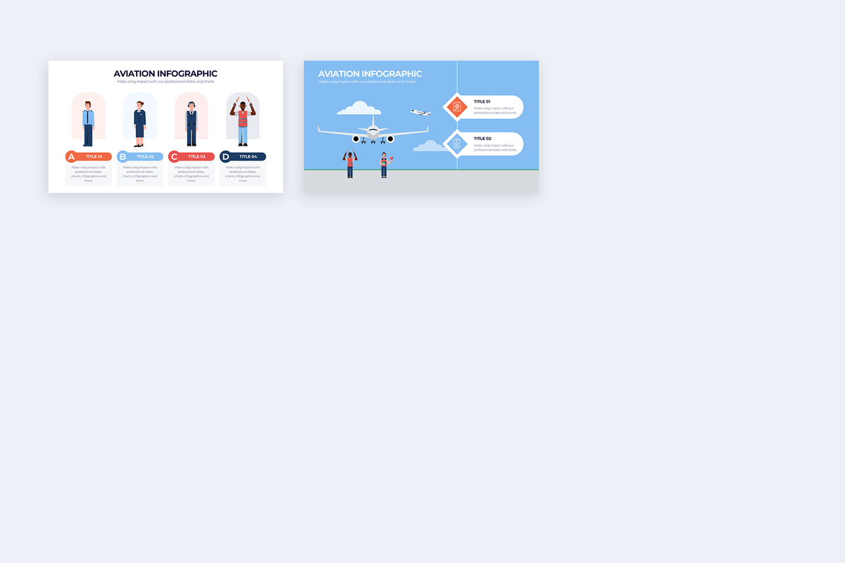Aviation Powerpoint Infographic Template