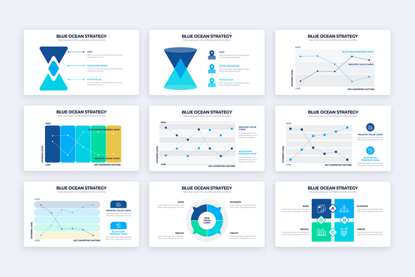 Blue Ocean Strategy Keynote Infographic Template