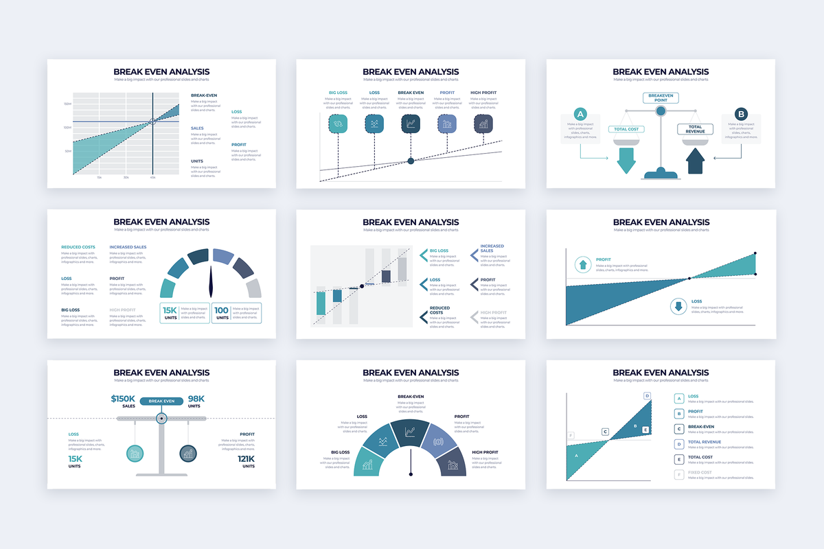 Break Even Analysis Powerpoint Infographic Template