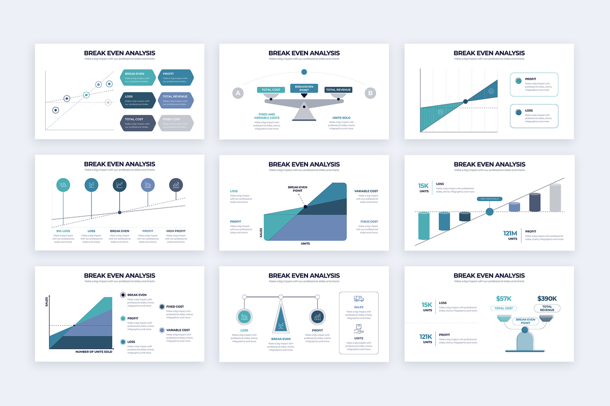 Break Even Analysis Powerpoint Infographic Template