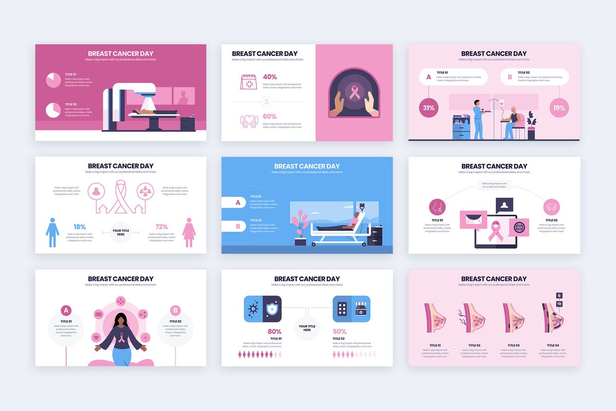 Breast Cancer Day Powerpoint Infographic Template