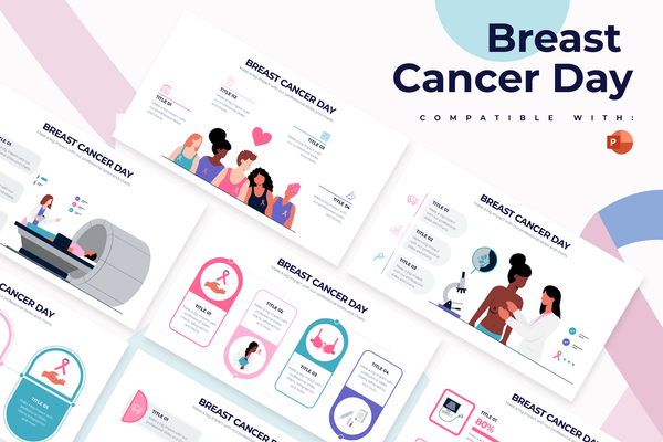 Breast Cancer Day Powerpoint Infographic Template