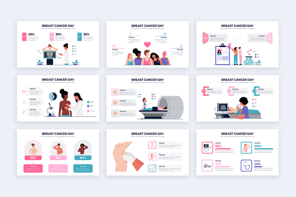 Breast Cancer Day Illustrator Infographic Template