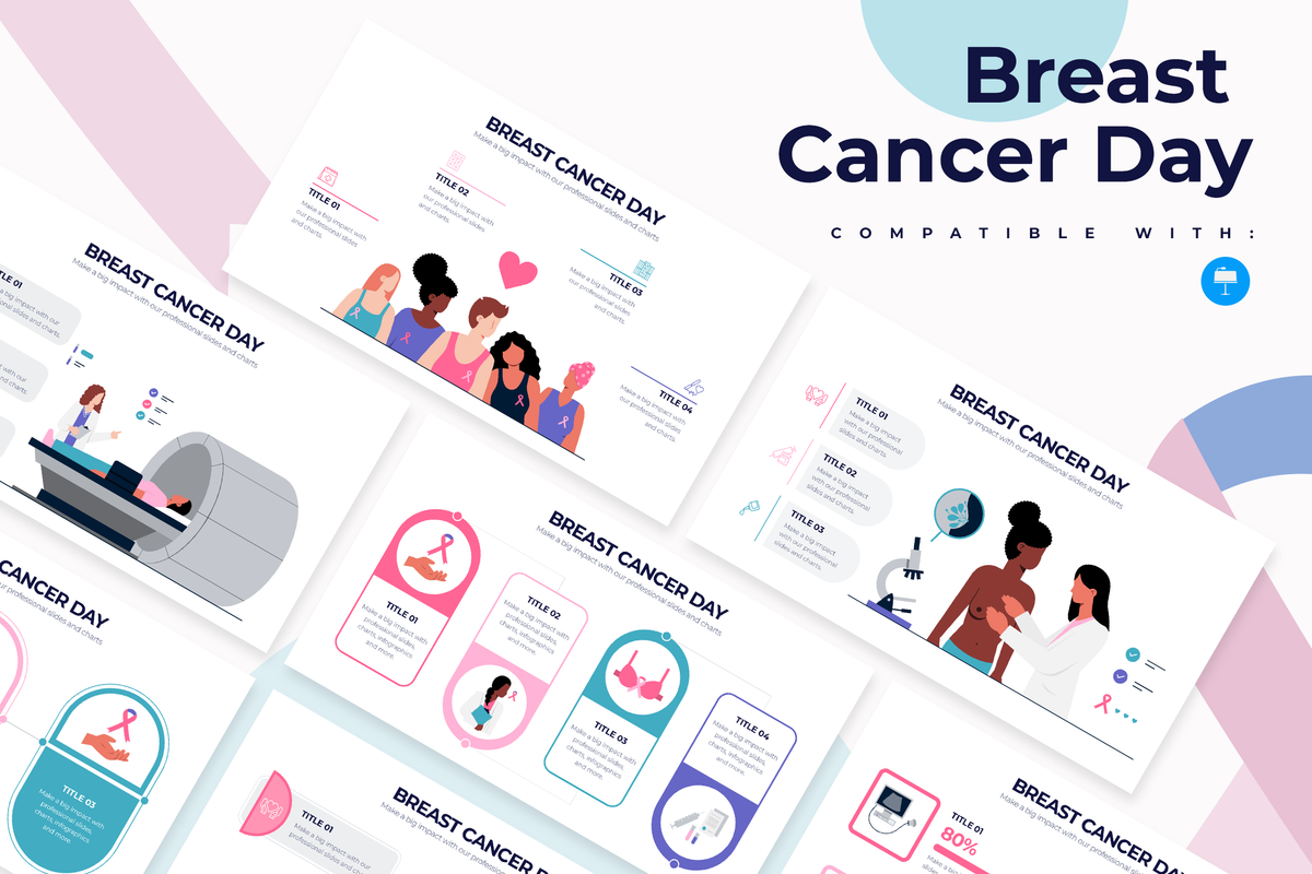 Breast Cancer Day Keynote Infographic Template