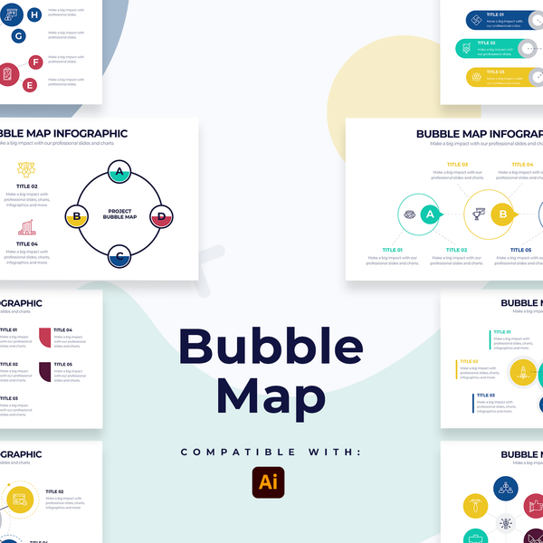 bubble infographic template