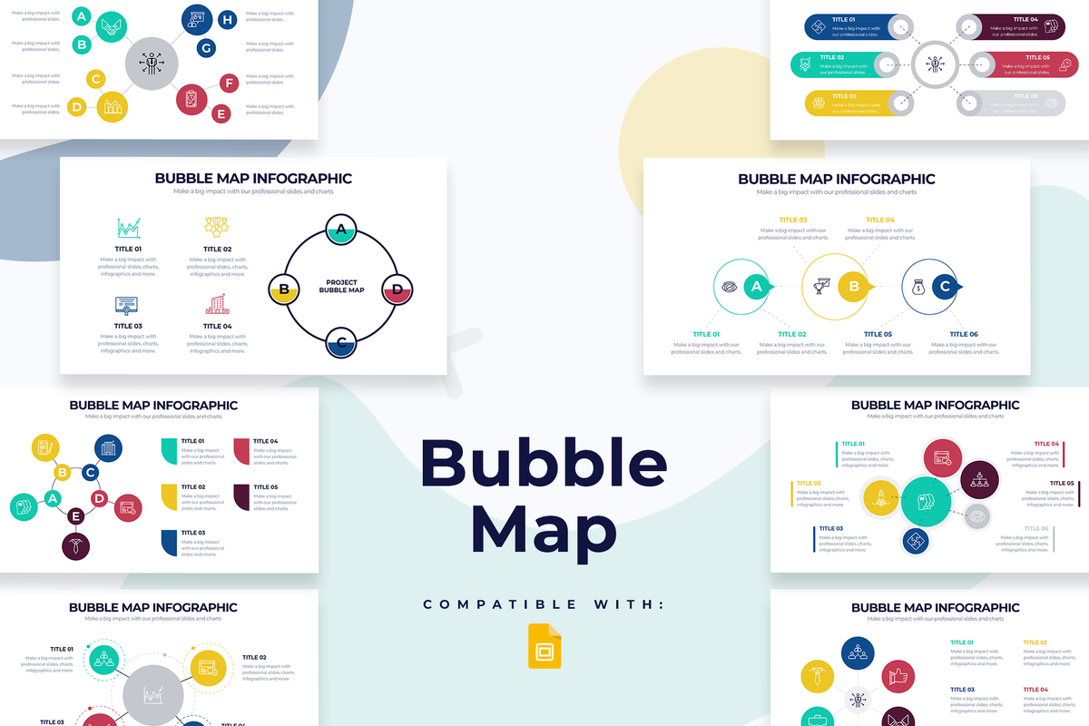 Bubble Map Google Slides Infographic Template