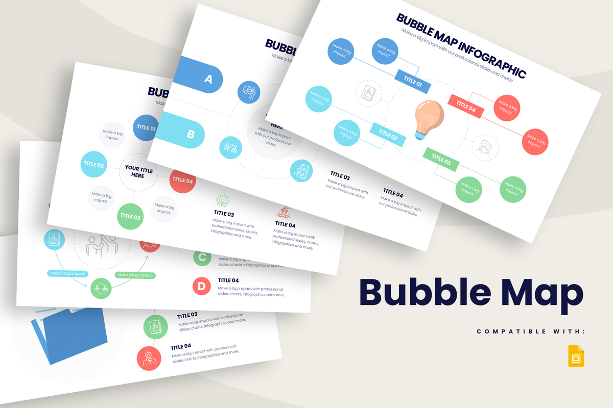 Bubble Map Google Slides Infographic Template