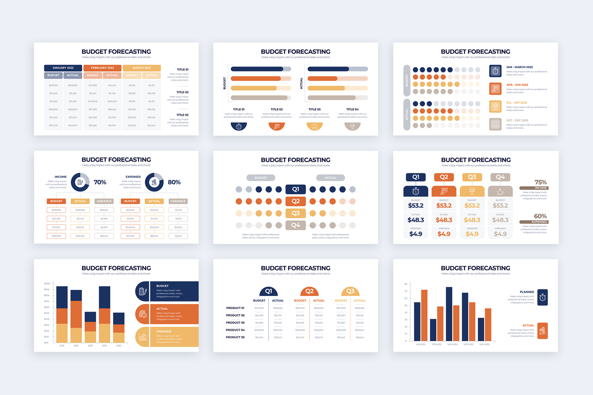 Budget Forecasting Infographic Powerpoint Template