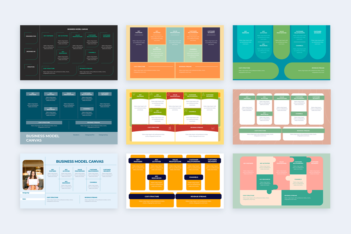 Business Model Keynote Infographic Template