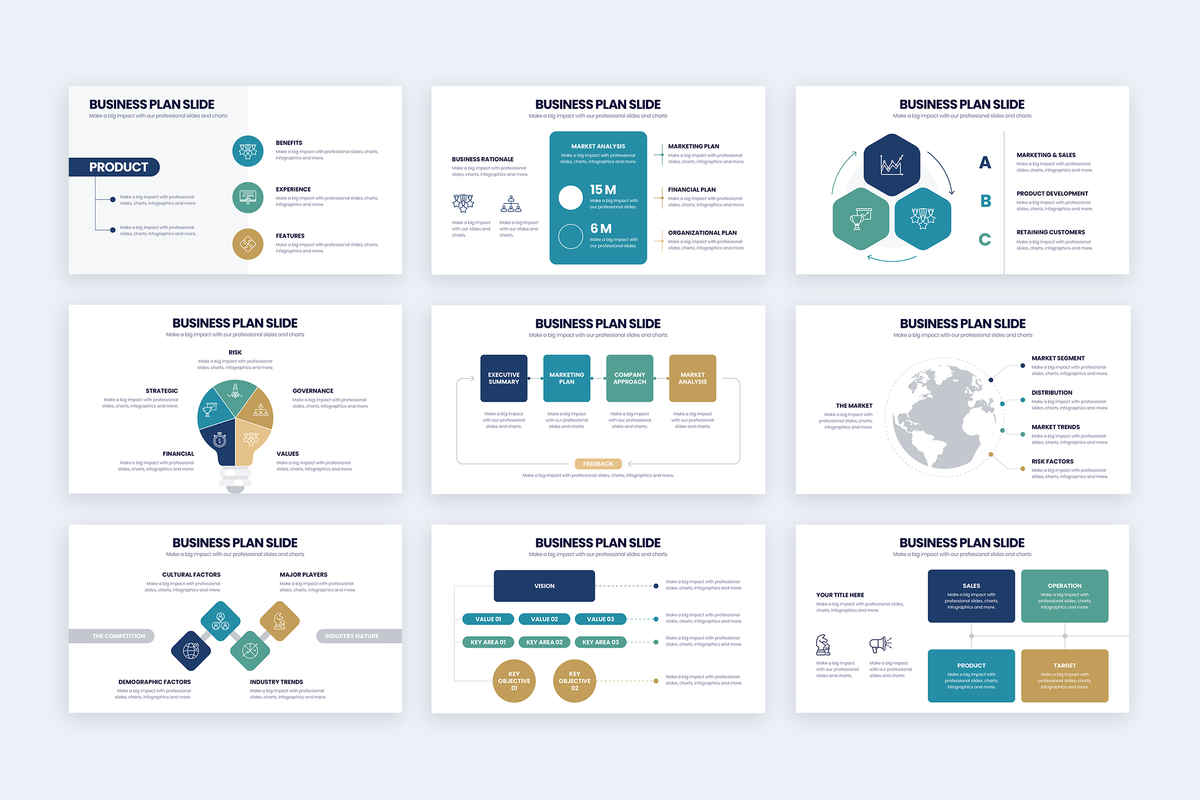 Business Plan Illustrator Infographic Template