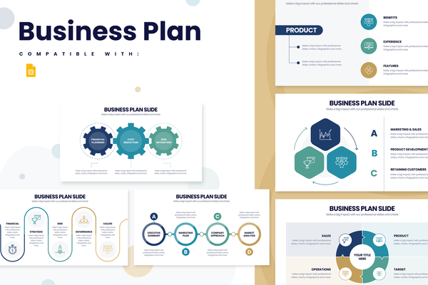 Business Plan Google Slides Infographic Template