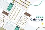 2022 Calendar Google Slides Infographic Template
