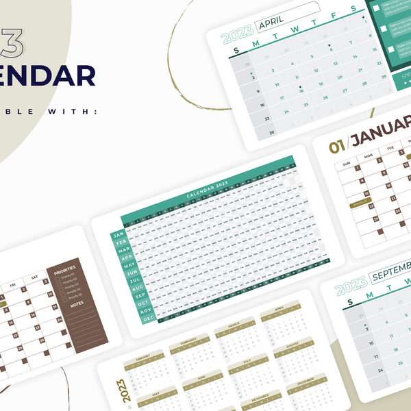 2023 Calendar Keynote Infographic Template – Slidewalla