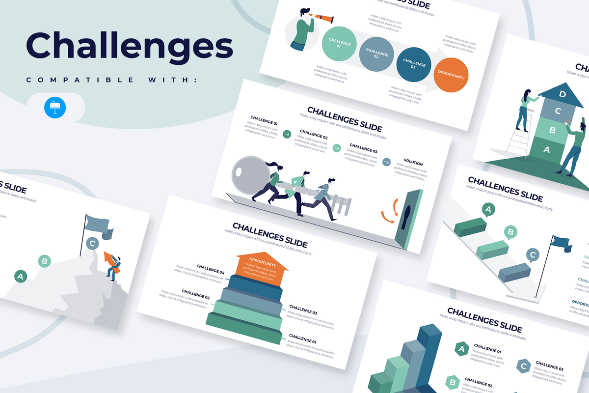 Challenges Keynote Infographic Template