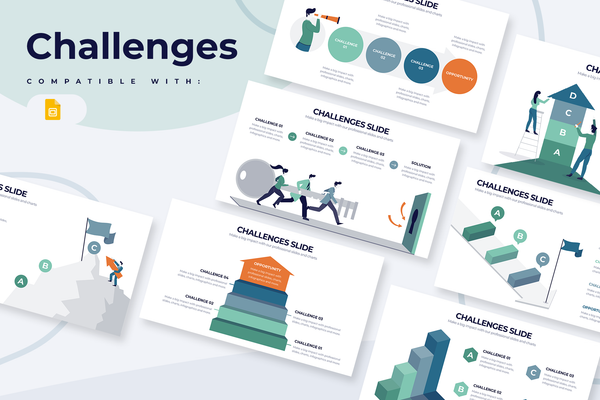 Challenges Google Slides Infographic Template