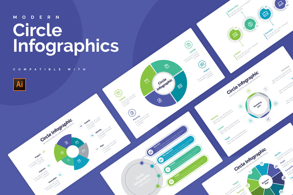 Circle Illustrator Infographics