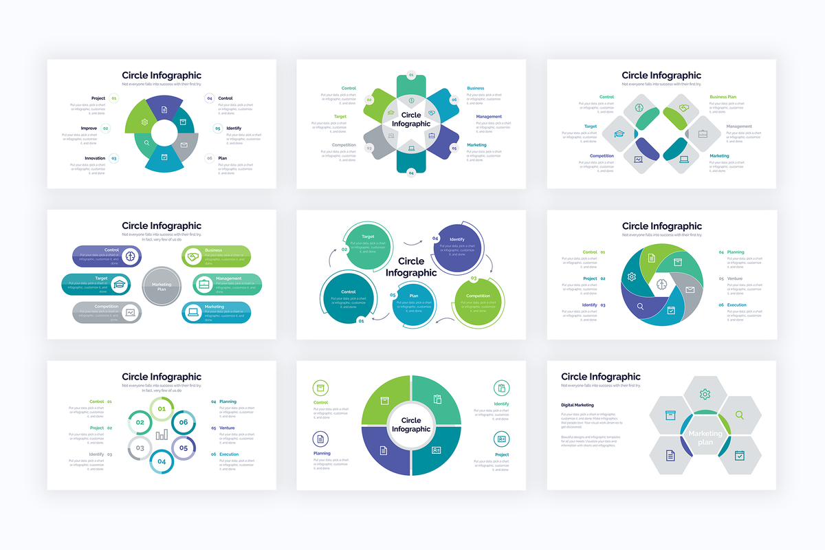 Circle Keynote Infographics