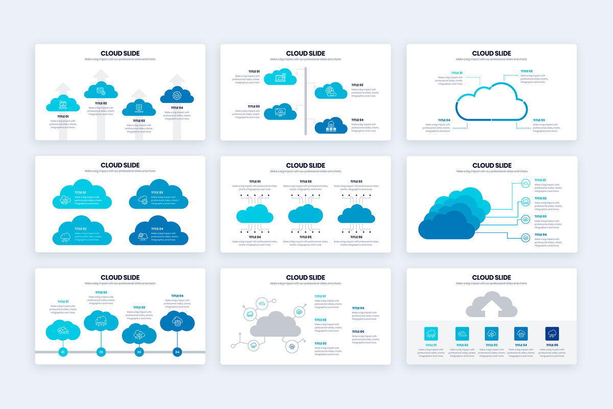 Cloud Keynote Infographic Template