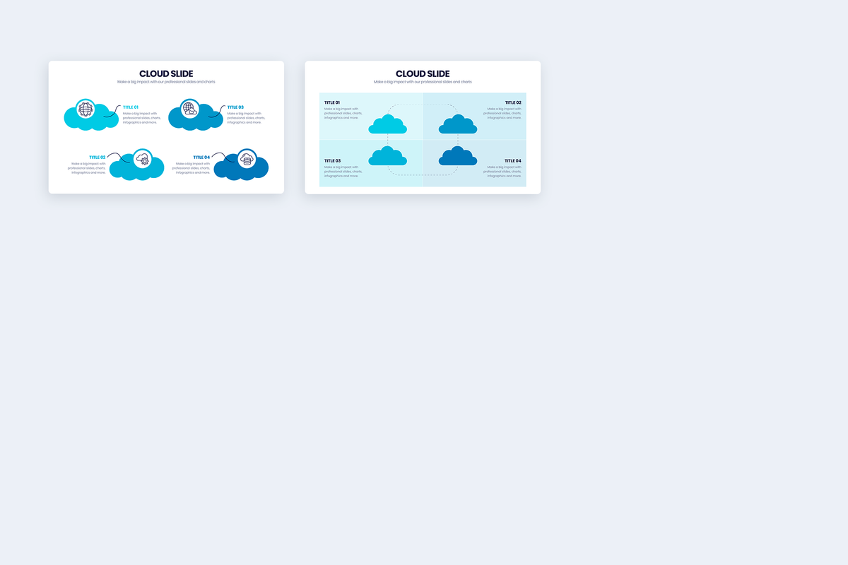 Cloud Google Slides Infographic Template