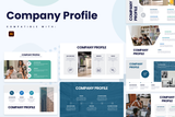 Company Profile Illustrator Infographic Template