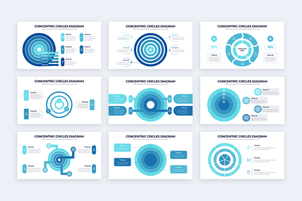 Concentric Circle Powerpoint Infographic Template