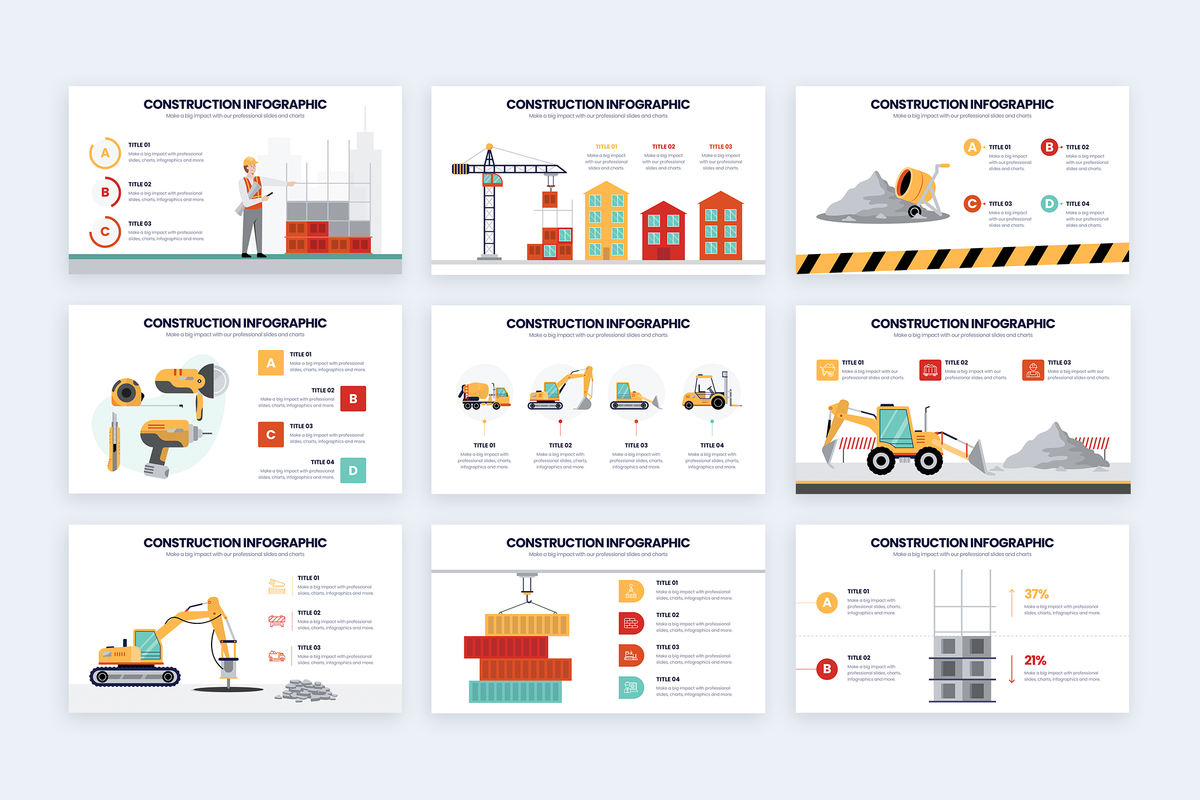 Construction Powerpoint Infographic Template