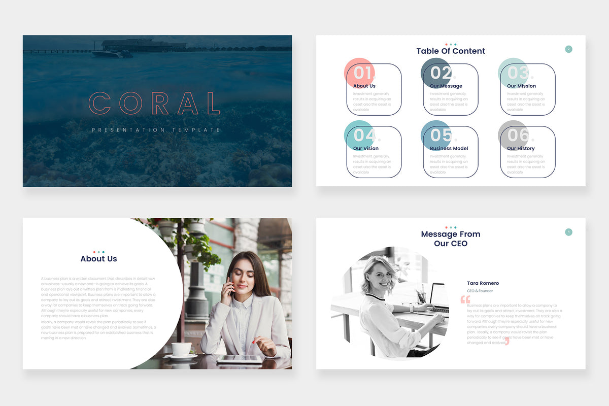 Coral Powerpoint Template