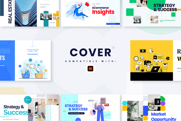 Cover Illustrator Infographic Template
