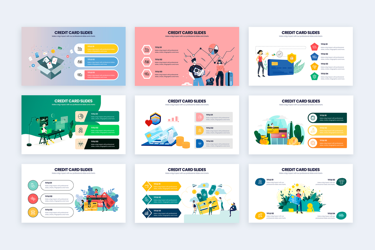 Credit Card Powerpoint Infographic Template